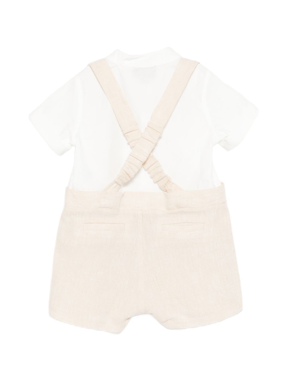 Set camicia e salopette per neonato Fay Kids multicolore con colletto tondo FYA511 I0318 109AV FAY KIDS 