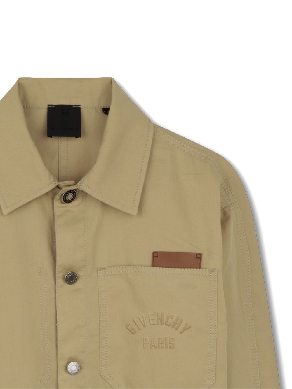 Giacca-camicia per bambino Givenchy Kids beige con taschino sul petto H31084 222 GIVENCHY KIDS 