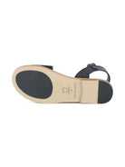 Sandali da bambina Givenchy Kids neri con dettaglio logo H31127 09B GIVENCHY KIDS 