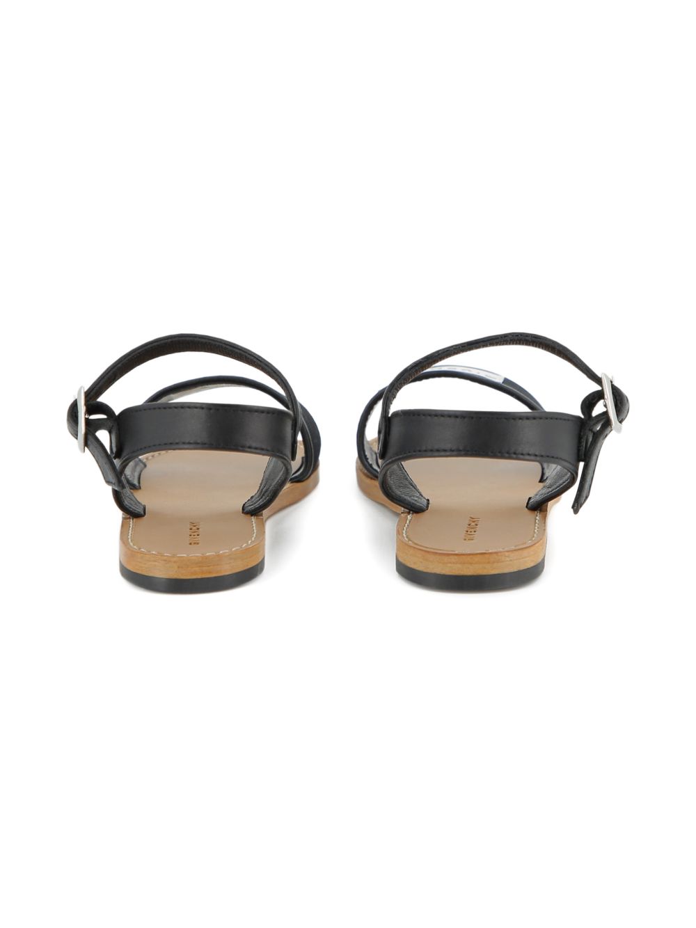 Sandali da bambina Givenchy Kids neri con dettaglio logo H31127 09B GIVENCHY KIDS 