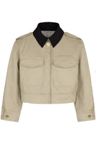 Giacca per bambina Givenchy Kids beige con tasche applicate H31133 192 GIVENCHY KIDS 