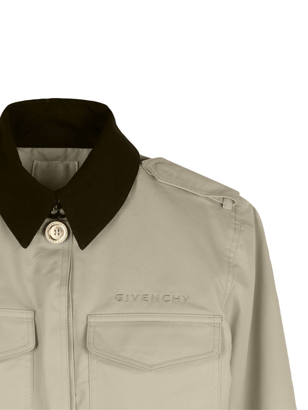 Giacca per bambina Givenchy Kids beige con tasche applicate H31133 192 GIVENCHY KIDS 