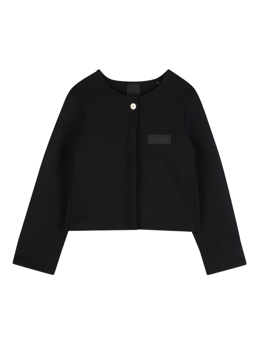 Giacca per bambina Givenchy Kids nera con applicazione logo H31147 09B GIVENCHY KIDS 