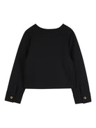 Giacca per bambina Givenchy Kids nera con applicazione logo H31147 09B GIVENCHY KIDS 
