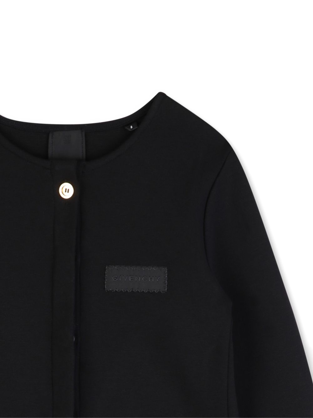 Giacca per bambina Givenchy Kids nera con applicazione logo H31147 09B GIVENCHY KIDS 