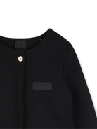 Giacca per bambina Givenchy Kids nera con applicazione logo H31147 09B GIVENCHY KIDS 