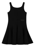 Abito per bambina Givenchy Kids nero con taglio svasato H31158 09B GIVENCHY KIDS 