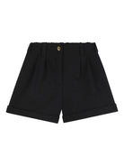 Shorts per bambina Givenchy Kids nero con passanti per cintura H31162 09B GIVENCHY KIDS 