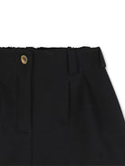 Shorts per bambina Givenchy Kids nero con passanti per cintura H31162 09B GIVENCHY KIDS 