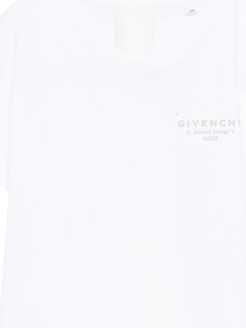 T-shirt per neonati Givenchy Kids bianca con logo sul davanti H31184 10P GIVENCHY KIDS 