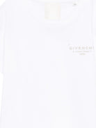 T-shirt per neonati Givenchy Kids bianca con logo sul davanti H31184 10P GIVENCHY KIDS 