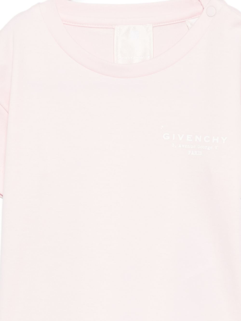 T-shirt per neonati Givenchy Kids rosa con logo sul davanti H31184 44Z GIVENCHY KIDS 