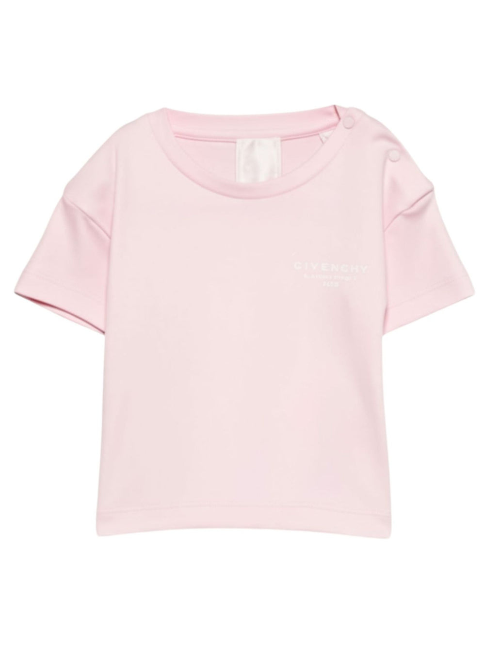T-shirt per neonati Givenchy Kids rosa con logo sul davanti H31184 44Z GIVENCHY KIDS 