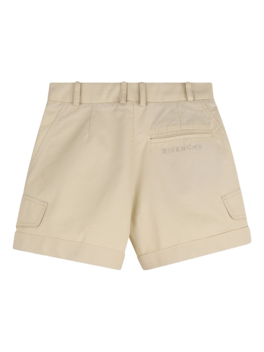 Cargo corti per bambino Givenchy Kids beige con tasche laterali H31210 192 GIVENCHY KIDS 