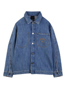 Camicia per bambino Givenchy Kids in denim con taschino e logo H31212 Z25 GIVENCHY KIDS 