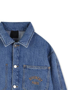 Camicia per bambino Givenchy Kids in denim con taschino e logo H31212 Z25 GIVENCHY KIDS 