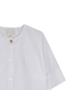 Camicia per bambina Givenchy Kids bianca a maniche corte con bottoni H31220 10P GIVENCHY KIDS 