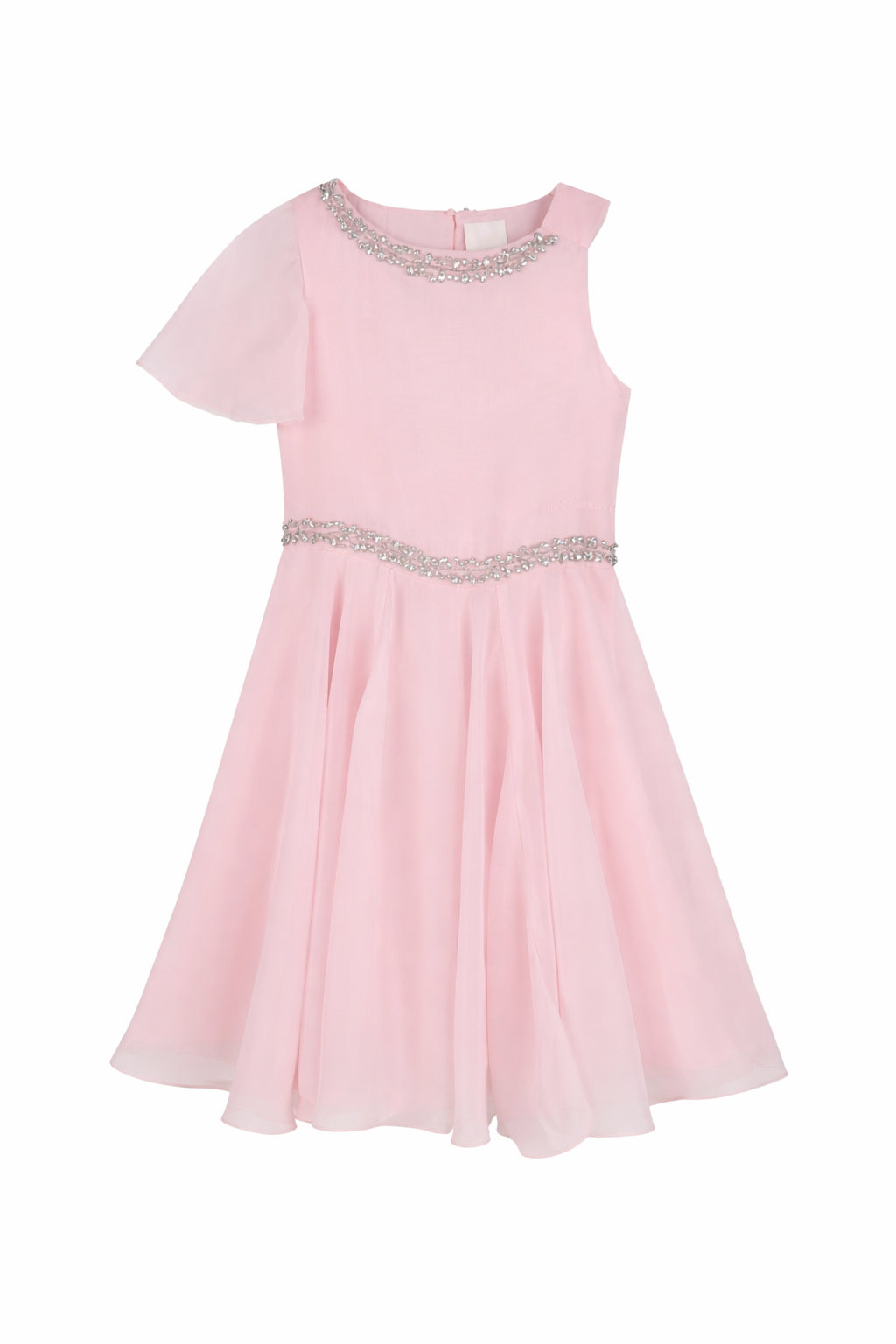 Abito per bambina Givenchy Kids rosa con design asimmetrico H31226 44Z GIVENCHY KIDS 