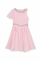 Abito per bambina Givenchy Kids rosa con design asimmetrico H31226 44Z GIVENCHY KIDS 