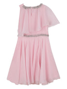 Abito per bambina Givenchy Kids rosa con design asimmetrico H31226 44Z GIVENCHY KIDS 
