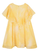 Abito per bambina Givenchy Kids giallo con zip e logo H31256 524 GIVENCHY KIDS 