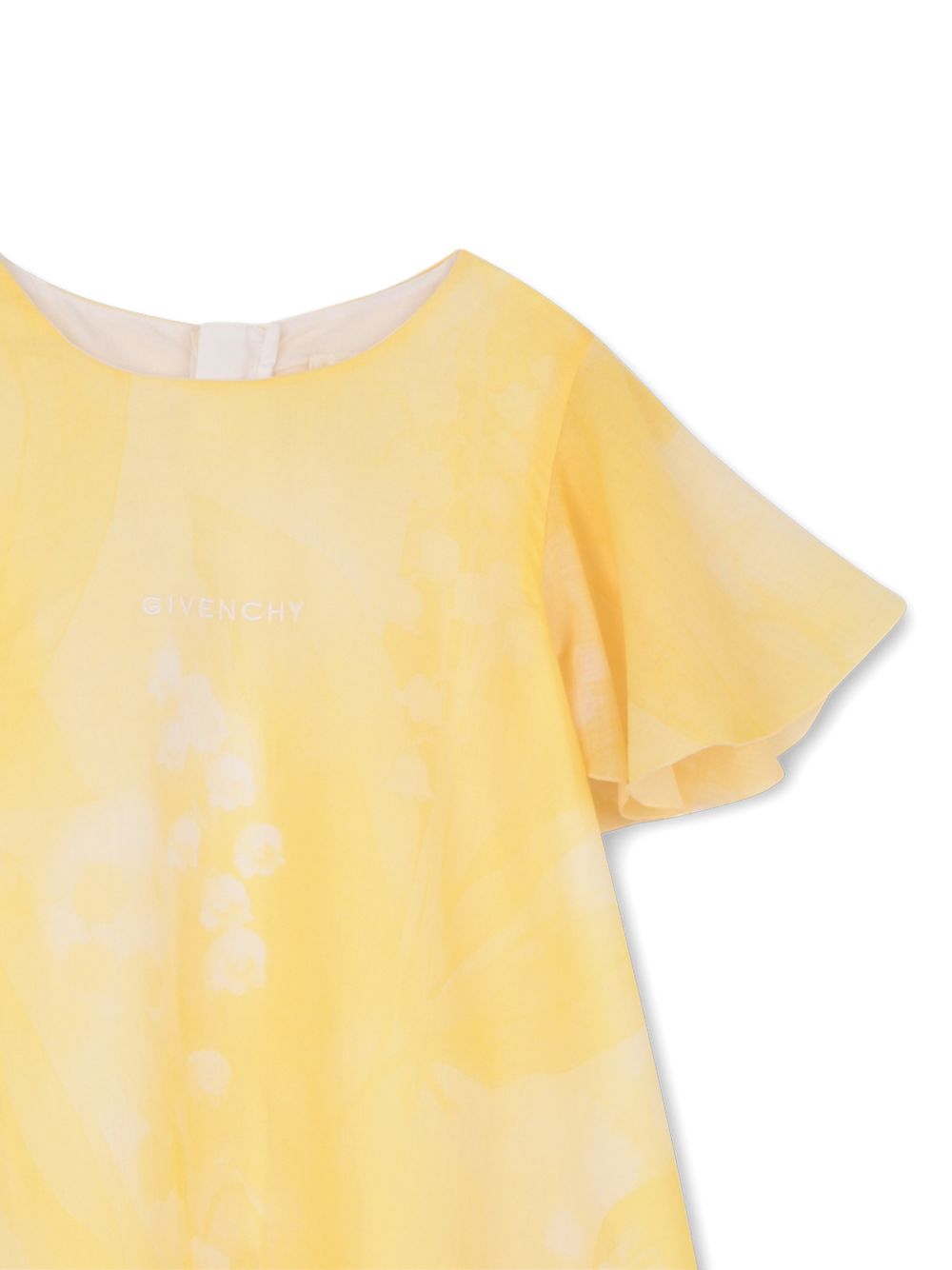 Abito per bambina Givenchy Kids giallo con zip e logo H31256 524 GIVENCHY KIDS 