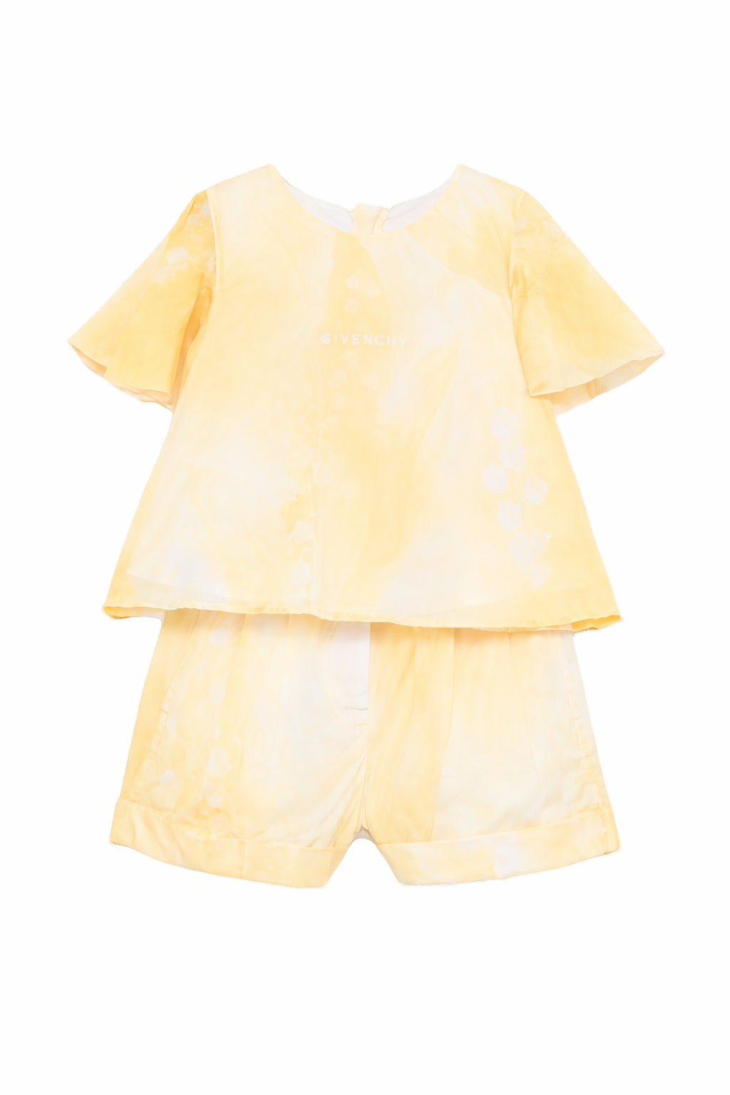 Set due pezzi Givenchy Kids giallo con logo ricamato H31259 524 GIVENCHY KIDS 