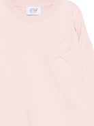 Felpa per bambina Golden Goose Kids rosa con dettaglio stella GKP02629P002488 25523 GOLDEN GOOSE KIDS 
