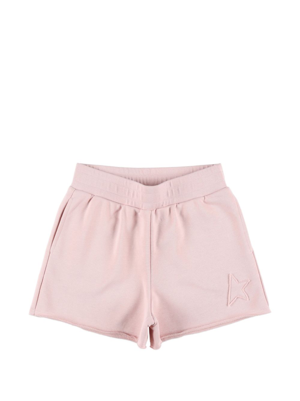 Shorts per bambina Golden Goose Kids rosa con dettaglio stella GKP02687P002489 25523 GOLDEN GOOSE KIDS 