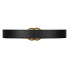 Cintura per bambini Gucci Kids nera con fibbia doppia G dorata 432707B960X 1000 GUCCI KIDS 