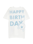 T-shirt per neonata Gucci Kids bianca con motivo Happy Birthday 834576XJHPI 9214 GUCCI KIDS 