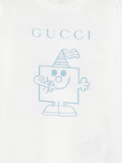 T-shirt per neonata Gucci Kids bianca con motivo Happy Birthday 834576XJHPI 9214 GUCCI KIDS 
