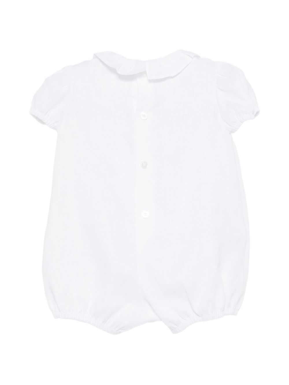 Tutina per neonati Il Gufo bianca con colletto a balze P26GPQ0005L0002 010 IL GUFO KIDS 