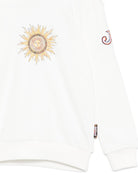Felpa per bambino Just Cavalli Kids bianca con dettaglio sole JBP26073FE PRISTINE ROBERTO CAVALLI KIDS 