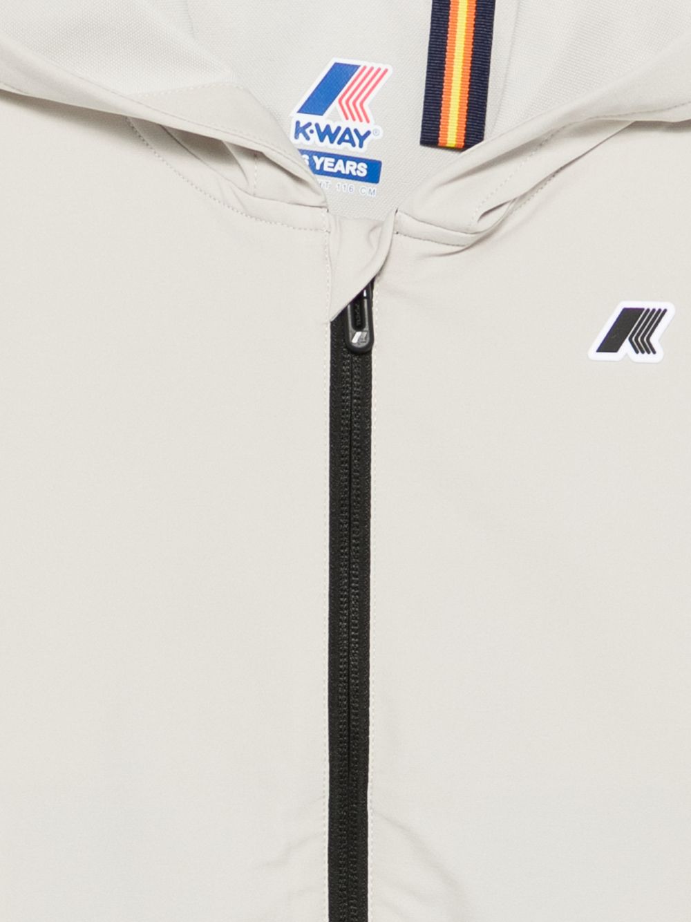 Giubbino per bambino K Way Kids P. Journeer grigio con toppa con logo K4133FW 634 K-WAY KIDS 