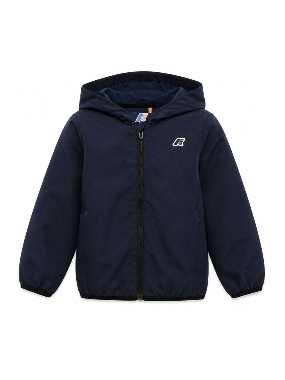 Giubbino per bambino K Way Kids P. Journeer blu con toppa con logo K4133FW K89 K-WAY KIDS 