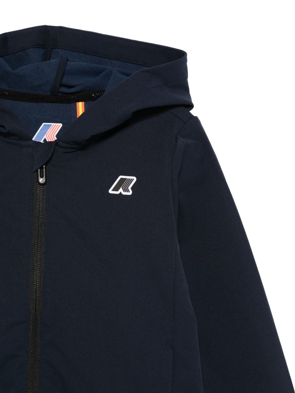 Giubbino per bambino K Way Kids P. Journeer blu con toppa con logo K4133FW K89 K-WAY KIDS 