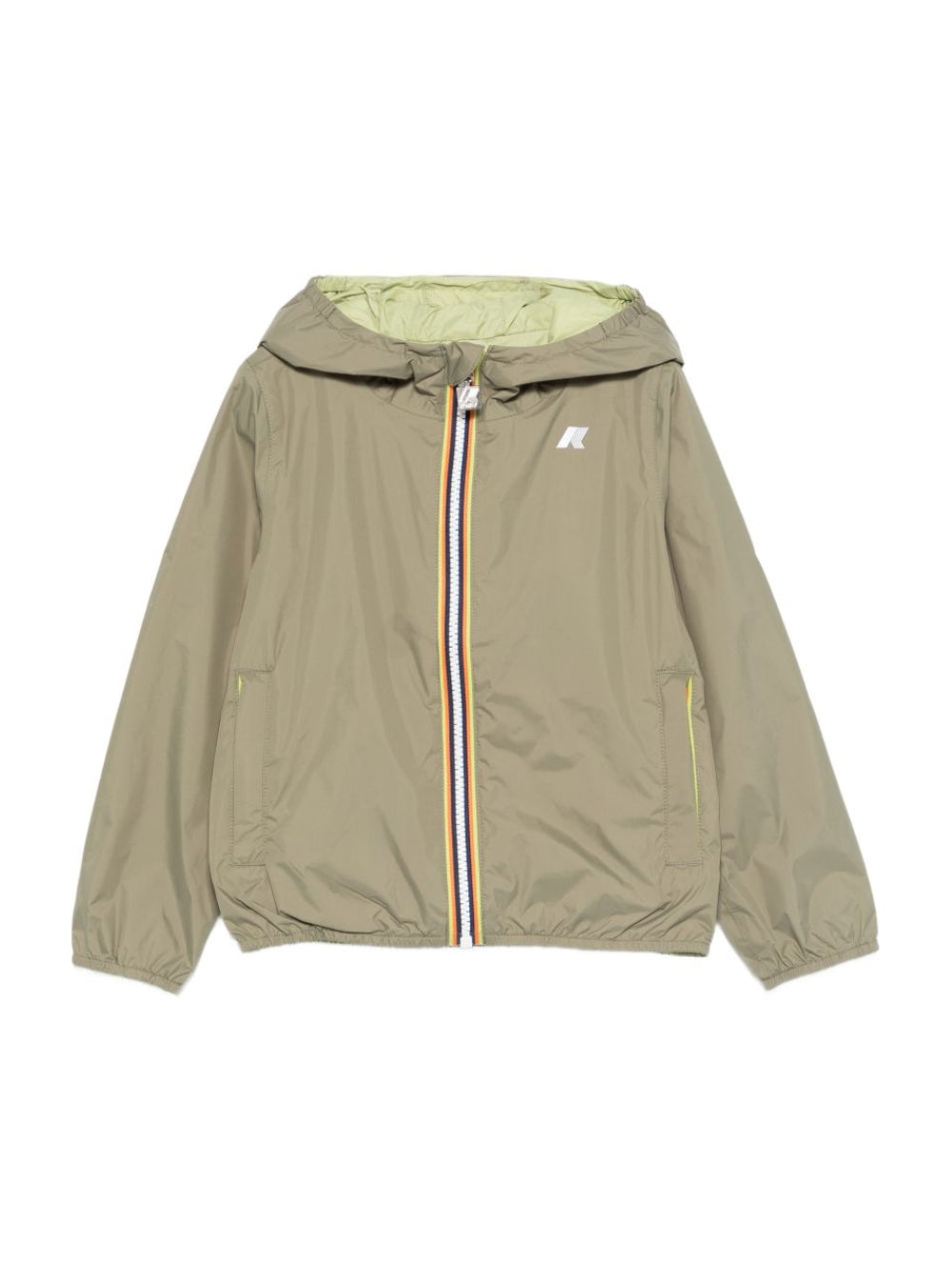 Giubbino per bambino K-Way Kids verde con cerniera K61314W C40 K-WAY KIDS 