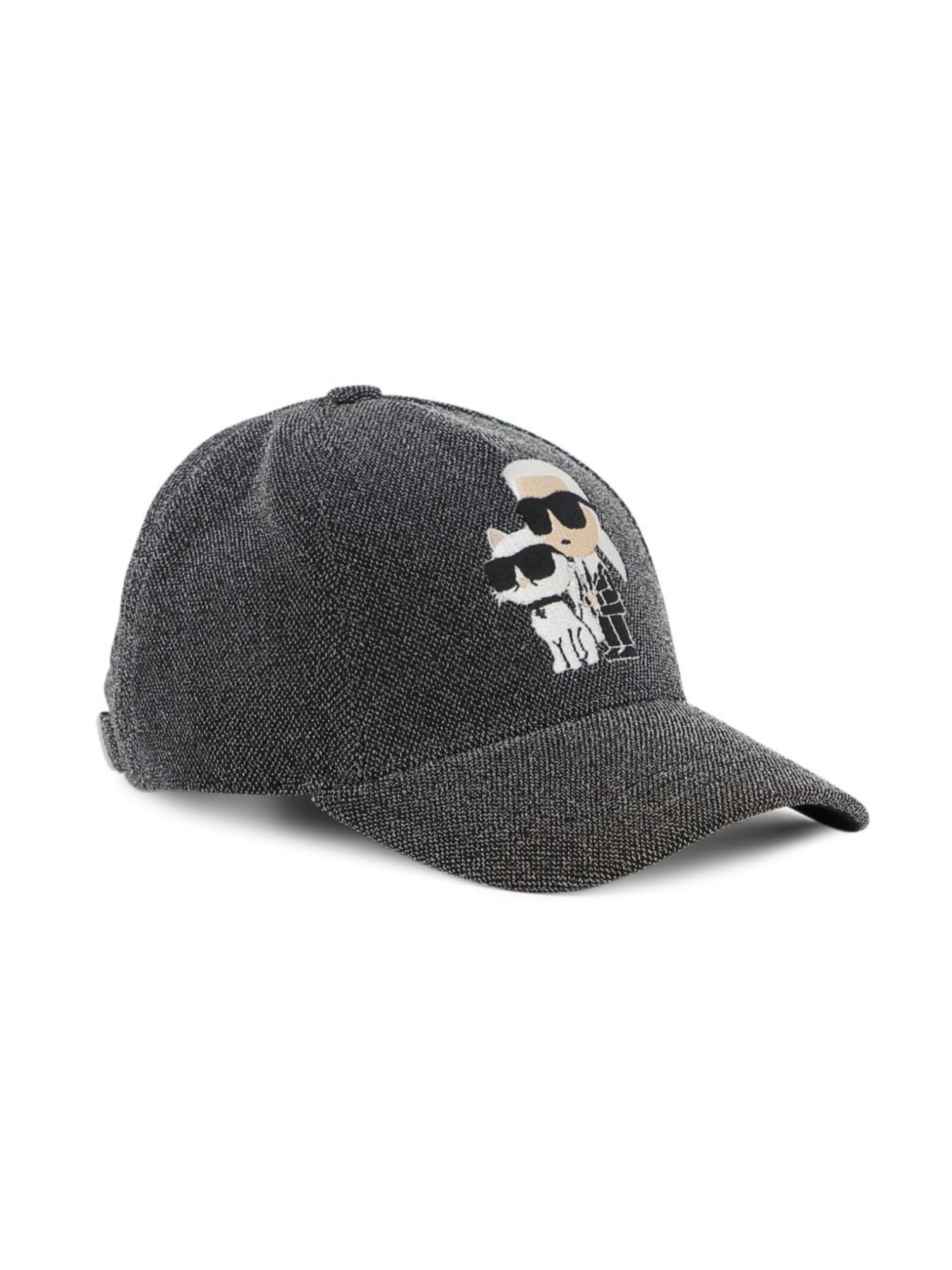 Berretto da baseball per bambino Karl Lagerfeld Kids grigio ricamato Z31198 016 KARL LAGERFELD KIDS 