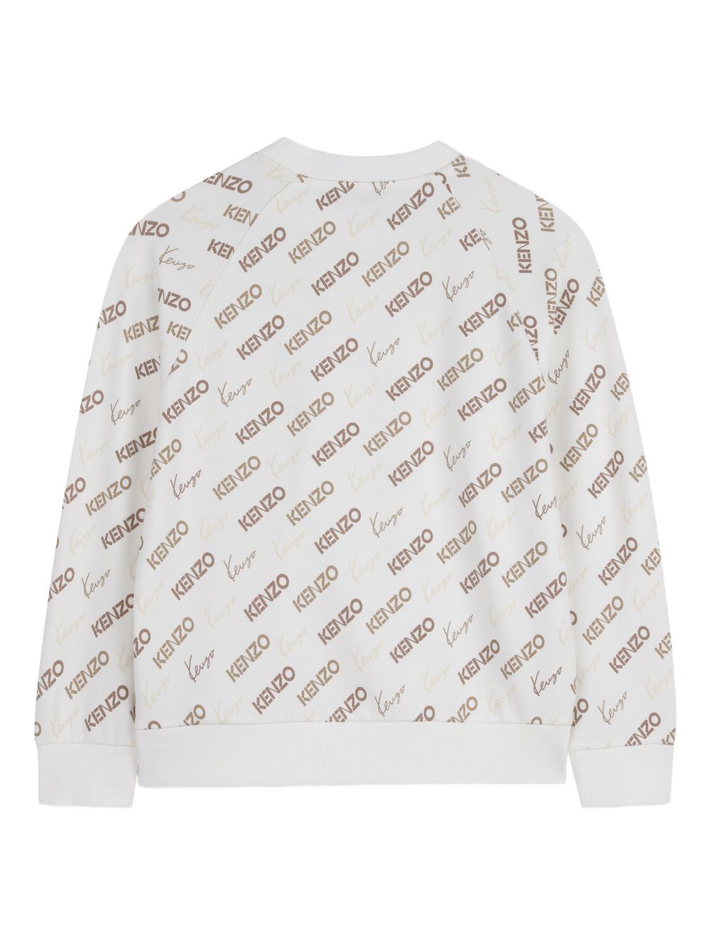 Felpa per bambino Kenzo Kids bianca con stampa logo all-over K61765 117 KENZO KIDS 
