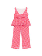 Set due pezzi per bambina La Stupenderia multicolore con motivo a quadretti 2CJCT74 Y52 LA STUPENDERIA KIDS 