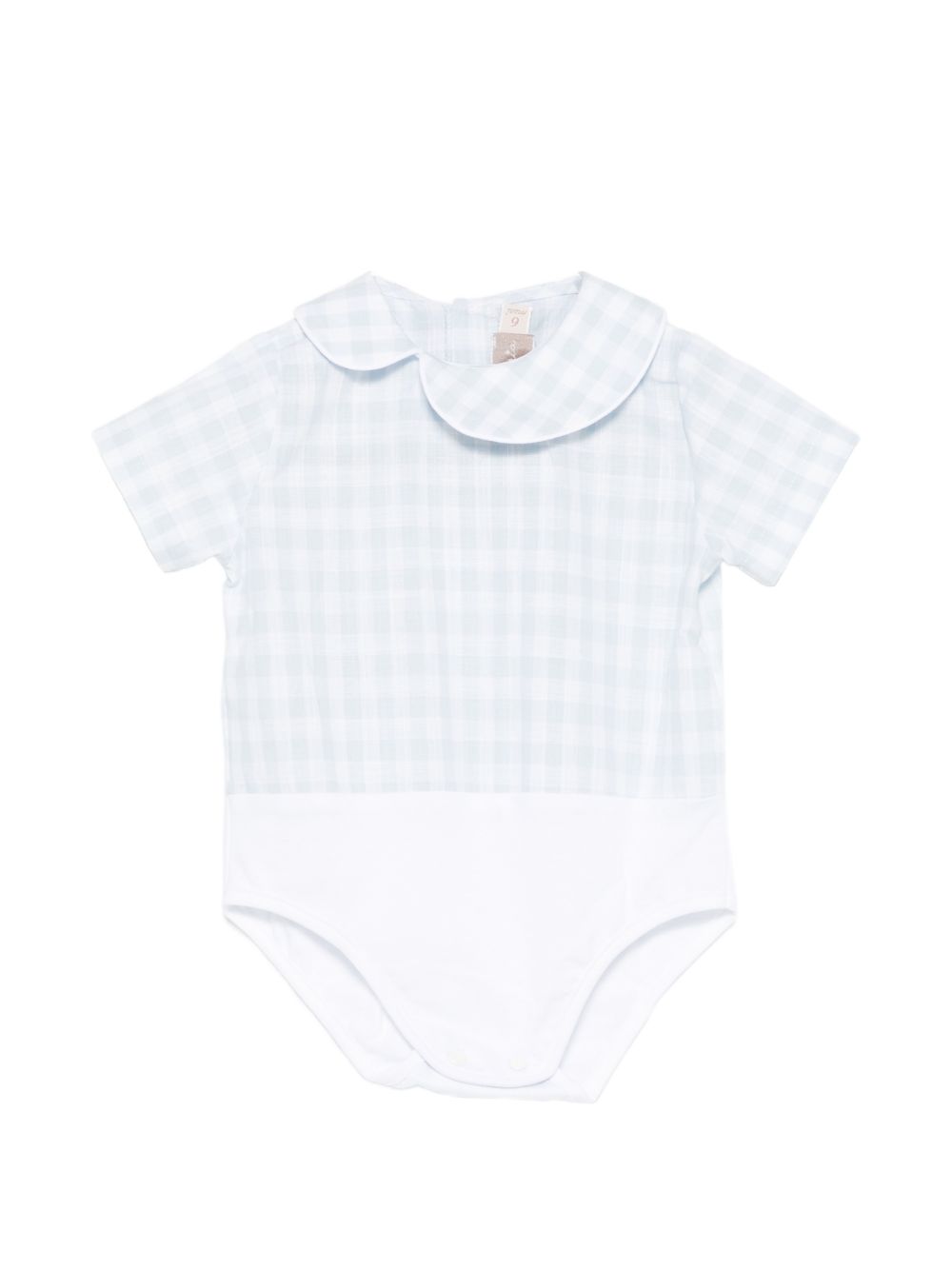 Set body e shorts per neonato La Stupenderia azzurro con motivo a quadretti 2TBCT53 M59Y51 LA STUPENDERIA KIDS 