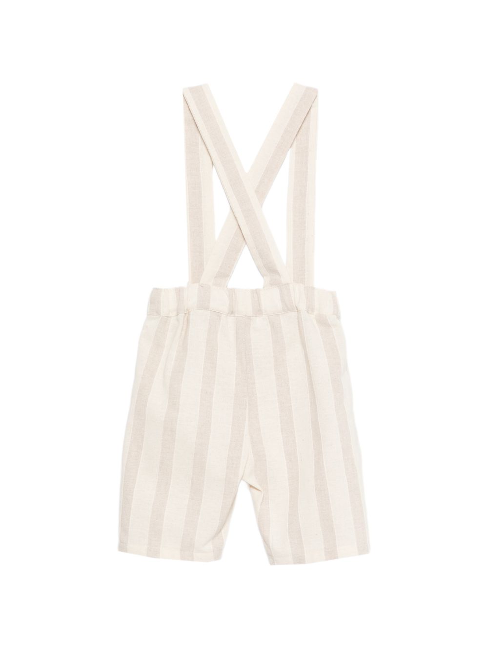 Shorts con bretelle per neonato Mariella Ferrari beige con vita elasticizzata sul retro PNG7BIS BEIGE MARIELLA FERRARI KIDS 