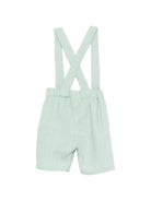 Shorts con bretelle per neonato Mariella Ferrari verdi con vita elasticizzata sul retro PNG7BIS VERDE MARIELLA FERRARI KIDS 