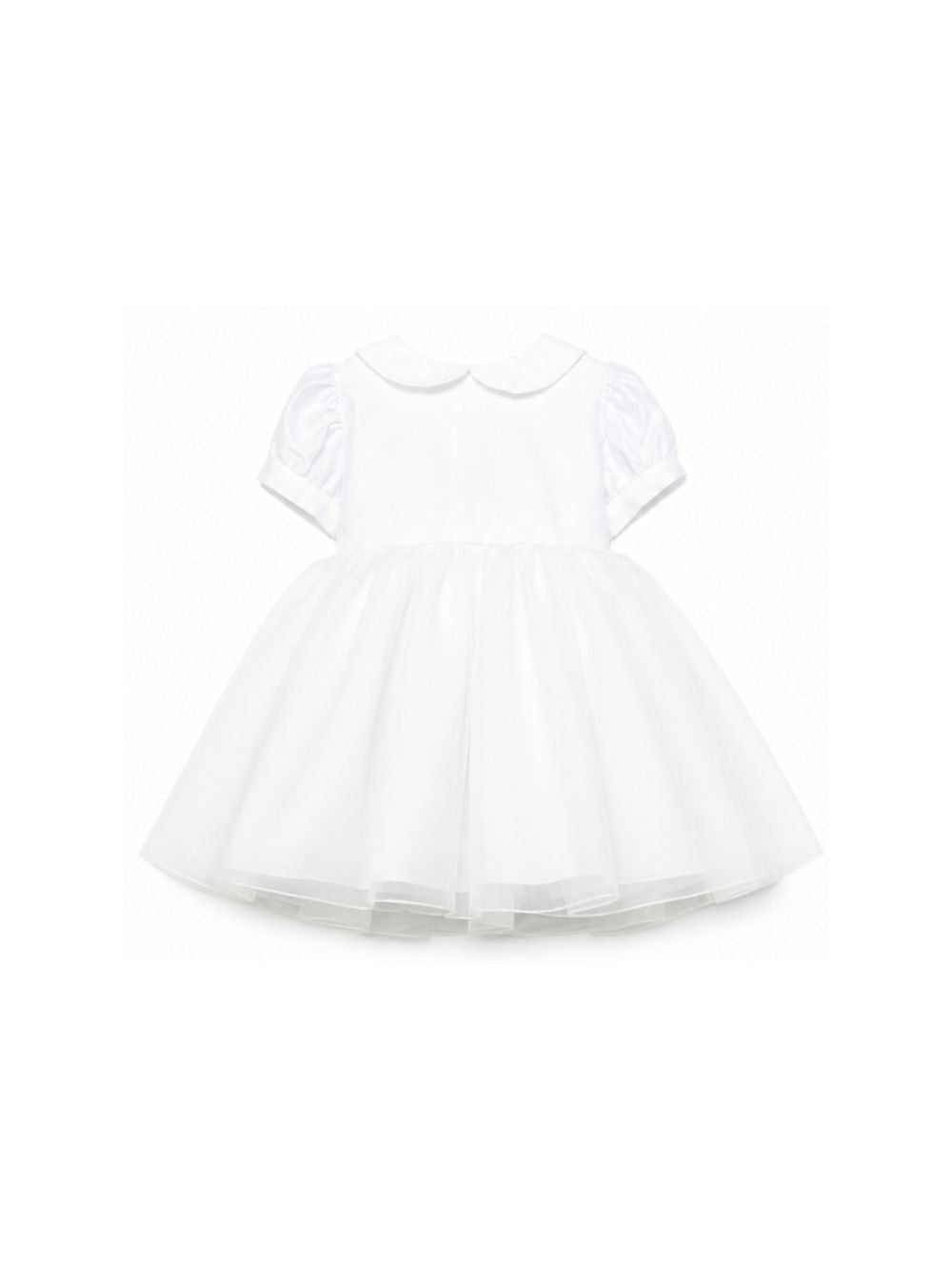 Abiti eleganti per neonata Mariella Ferrari bianco con colletto alla Peter Pan ATI9NB 074 MARIELLA FERRARI KIDS 