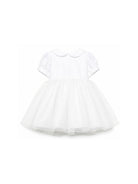 Abiti eleganti per neonata Mariella Ferrari bianco con colletto alla Peter Pan ATI9NB 074 MARIELLA FERRARI KIDS 