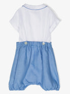 Set t-shirt e shorts per neonato Mariella Ferrari multicolore con colletto alla Peter Pan PLE5 P26 AZZURRO MARIELLA FERRARI KIDS 
