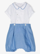 Set t-shirt e shorts per neonato Mariella Ferrari multicolore con colletto alla Peter Pan PLE5 P26 AZZURRO MARIELLA FERRARI KIDS 