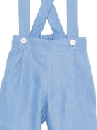 Shorts con bretelle per neonato Mariella Ferrari azzurri con vita elasticizzata sul retro PNG7BIS AVIO MARIELLA FERRARI KIDS 