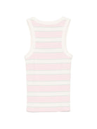 Canotta da donna MC2 Saint Barth rosa con motivo a righe orizzontali AAD001 01906L MC2 ST. BARTH 